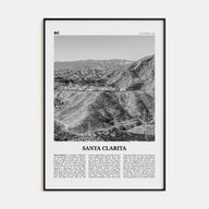 Santa Clarita Travel B&W Poster