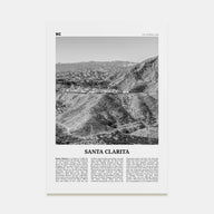 Santa Clarita Travel B&W Poster