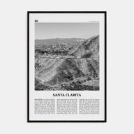 Santa Clarita Travel B&W Poster