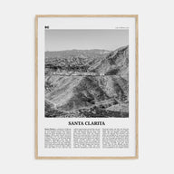 Santa Clarita Travel B&W Poster