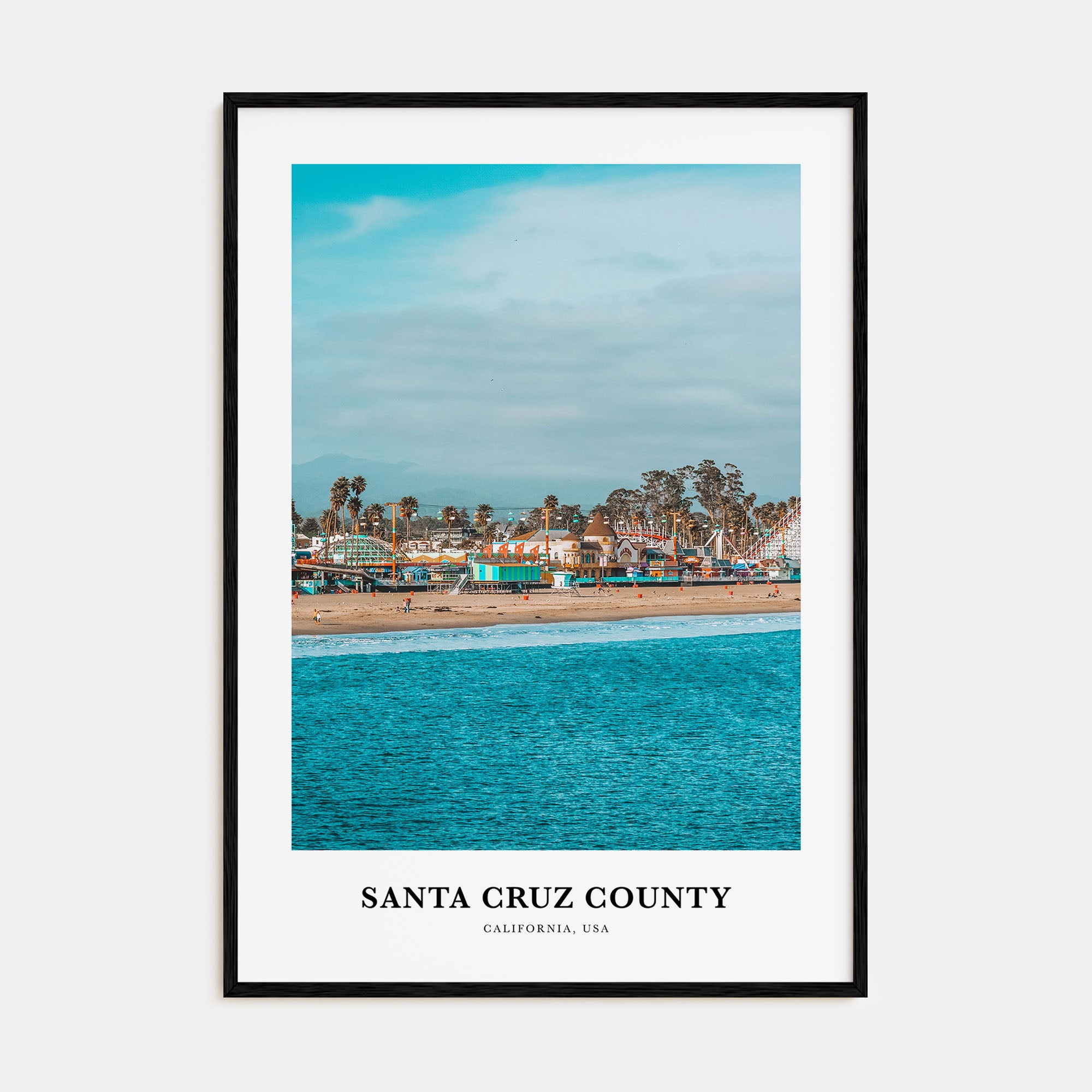 Santa Cruz County Portrait Color Poster