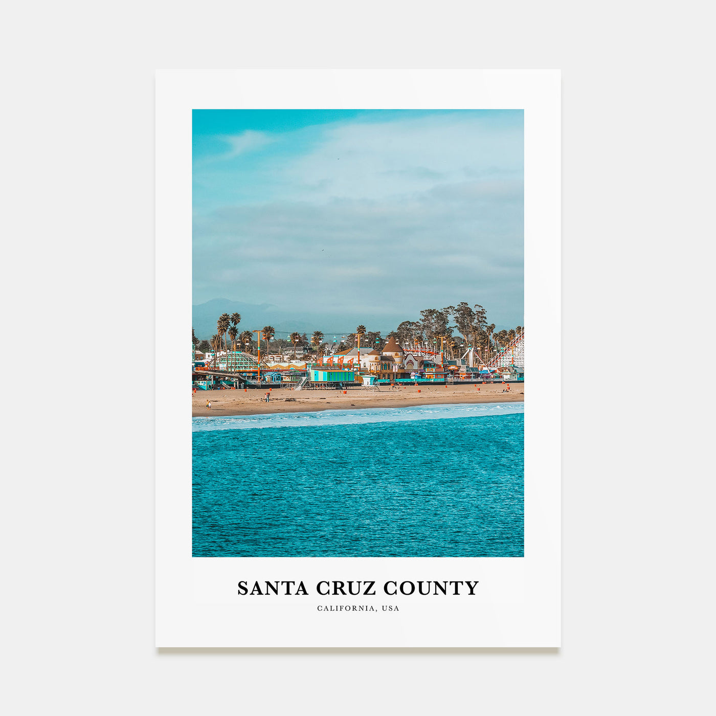 Santa Cruz County Portrait Color Poster