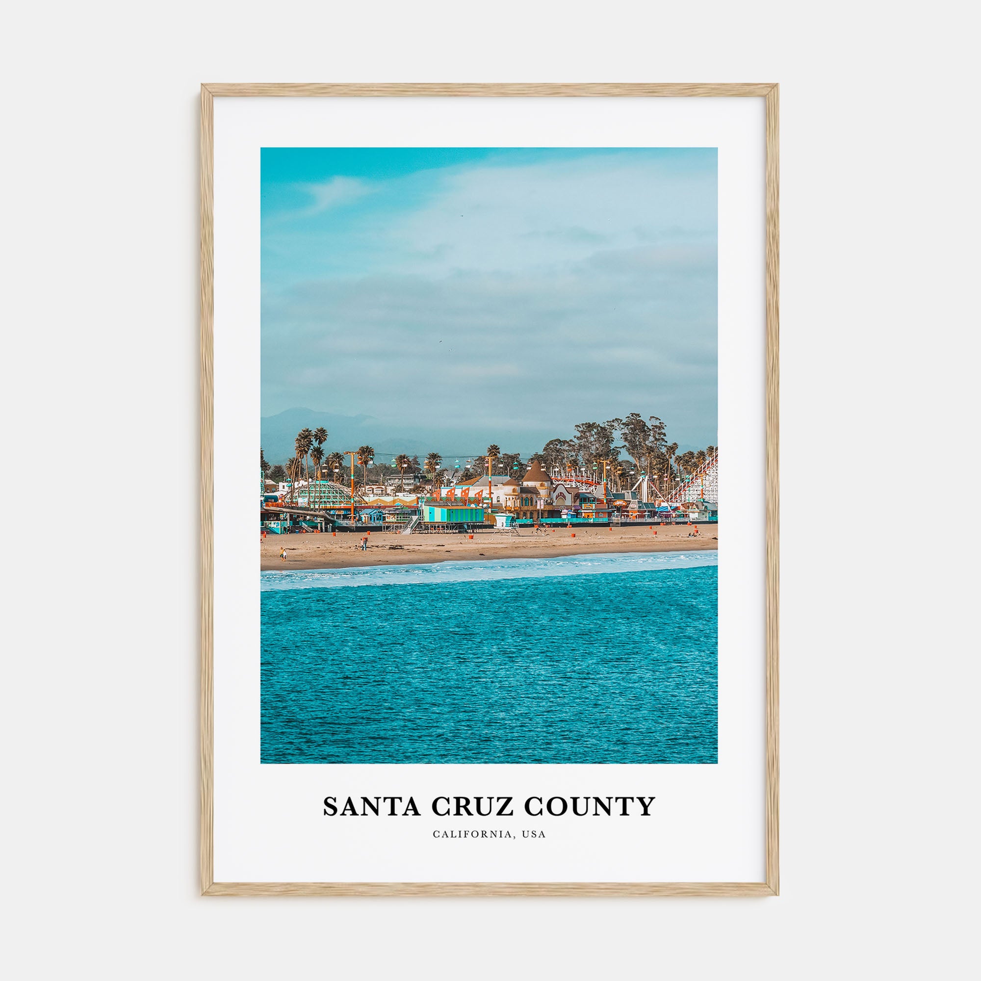 Santa Cruz County Portrait Color Poster