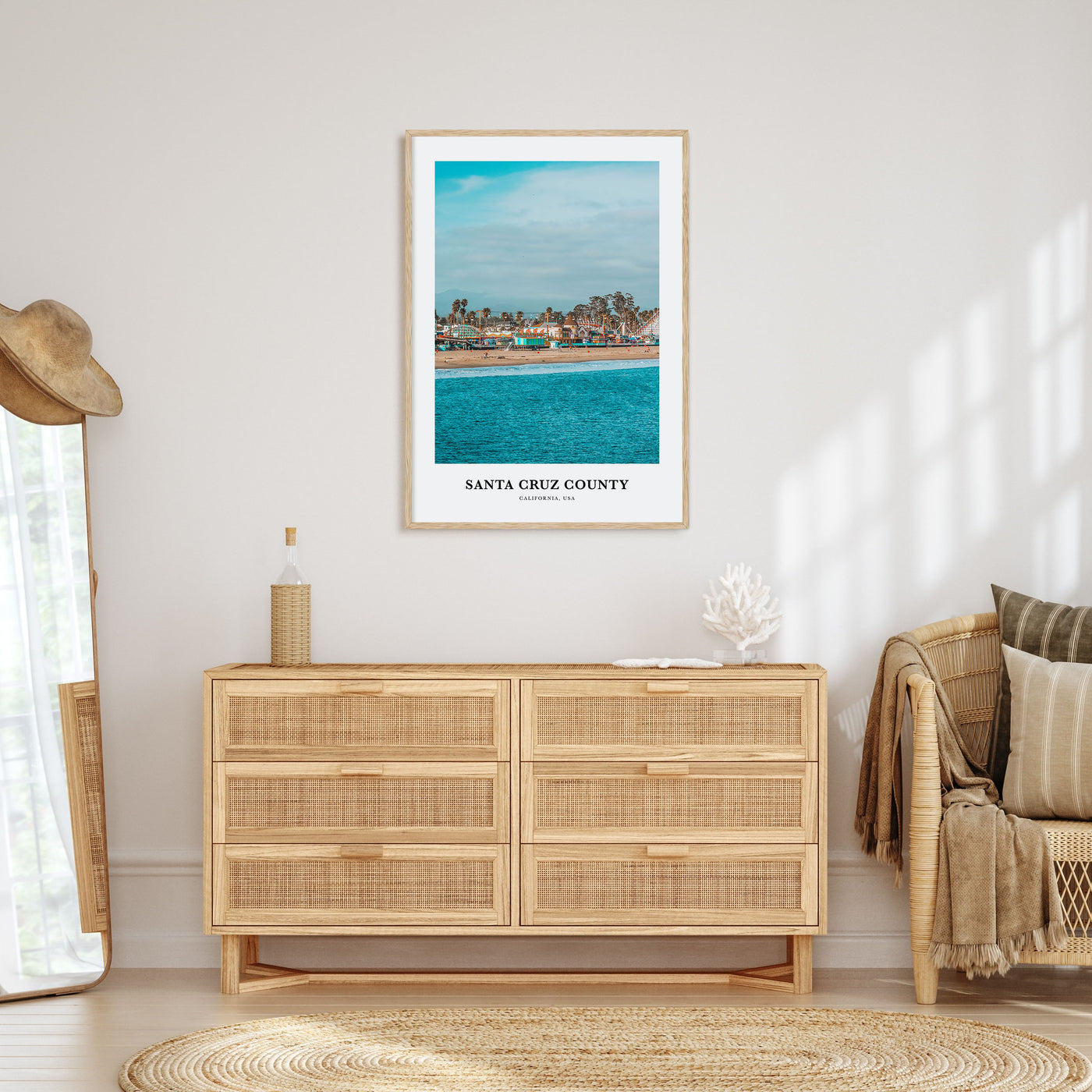 Santa Cruz County Portrait Color Poster