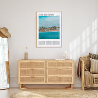 Santa Cruz County Travel Color Poster
