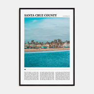 Santa Cruz County Travel Color Poster