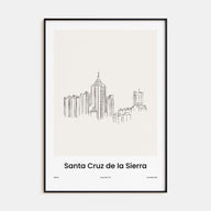 Santa Cruz de la Sierra Drawn Poster