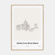 Santa Cruz de la Sierra Drawn Poster