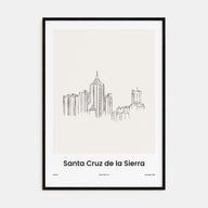 Santa Cruz de la Sierra Drawn Poster