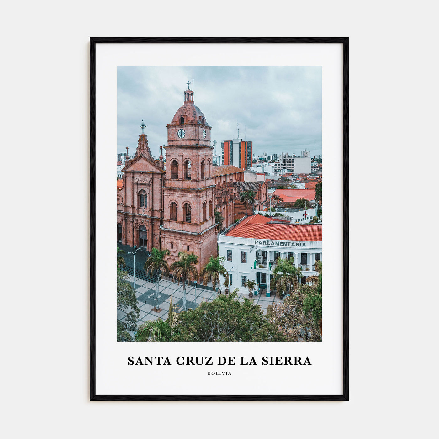 Santa Cruz de la Sierra Portrait Color Poster