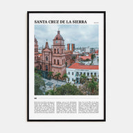 Santa Cruz de la Sierra Travel Color Poster