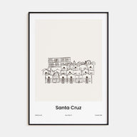 Santa Cruz Drawn Poster