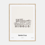 Santa Cruz Drawn Poster