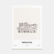Santa Cruz Drawn Poster