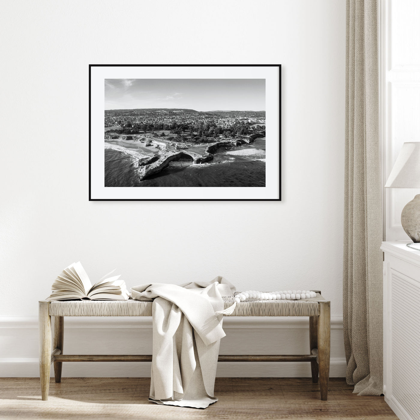 Santa Cruz Landscape B&W Poster