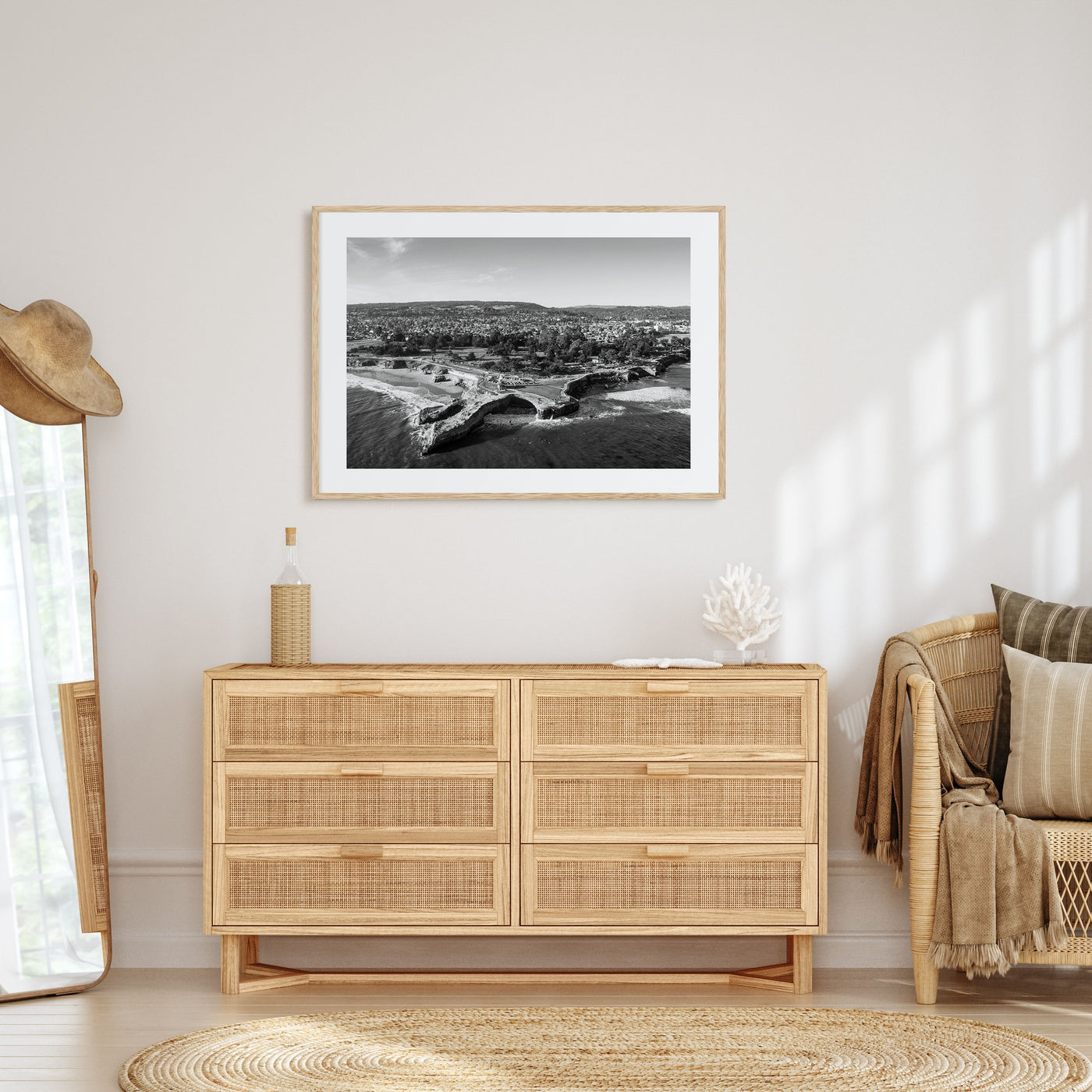 Santa Cruz Landscape B&W Poster