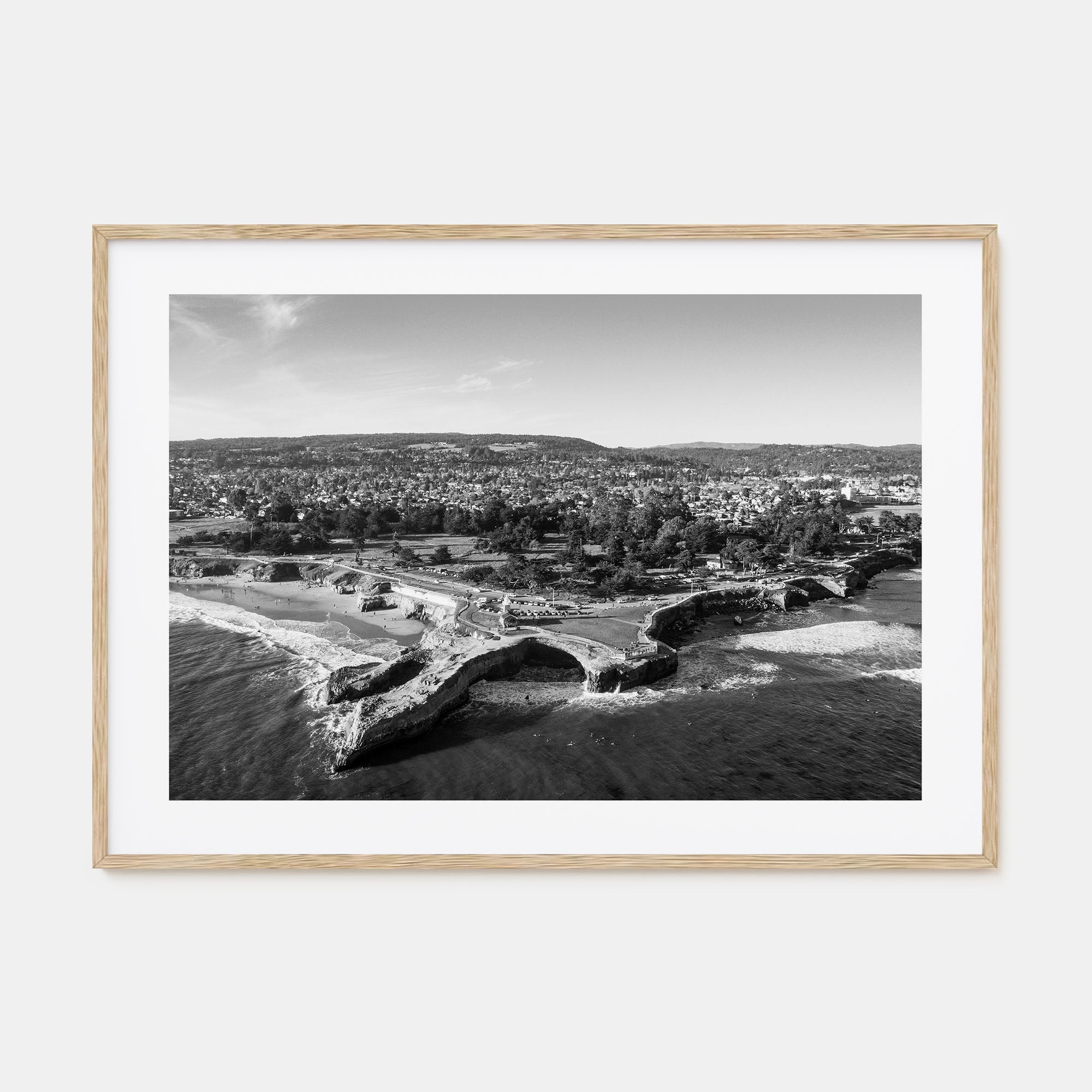 Santa Cruz Landscape B&W Poster