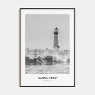 Santa Cruz Portrait B&W No 1 Poster