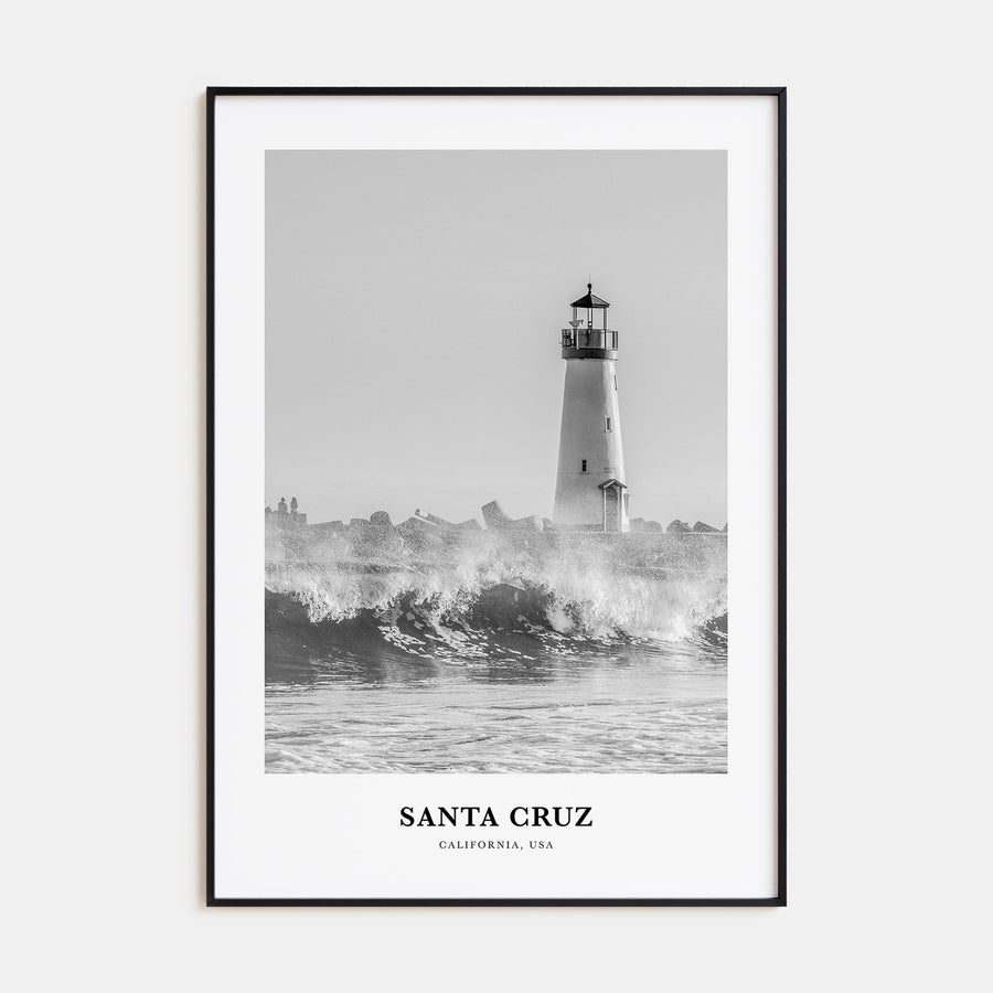 Santa Cruz Portrait B&W No 1 Poster