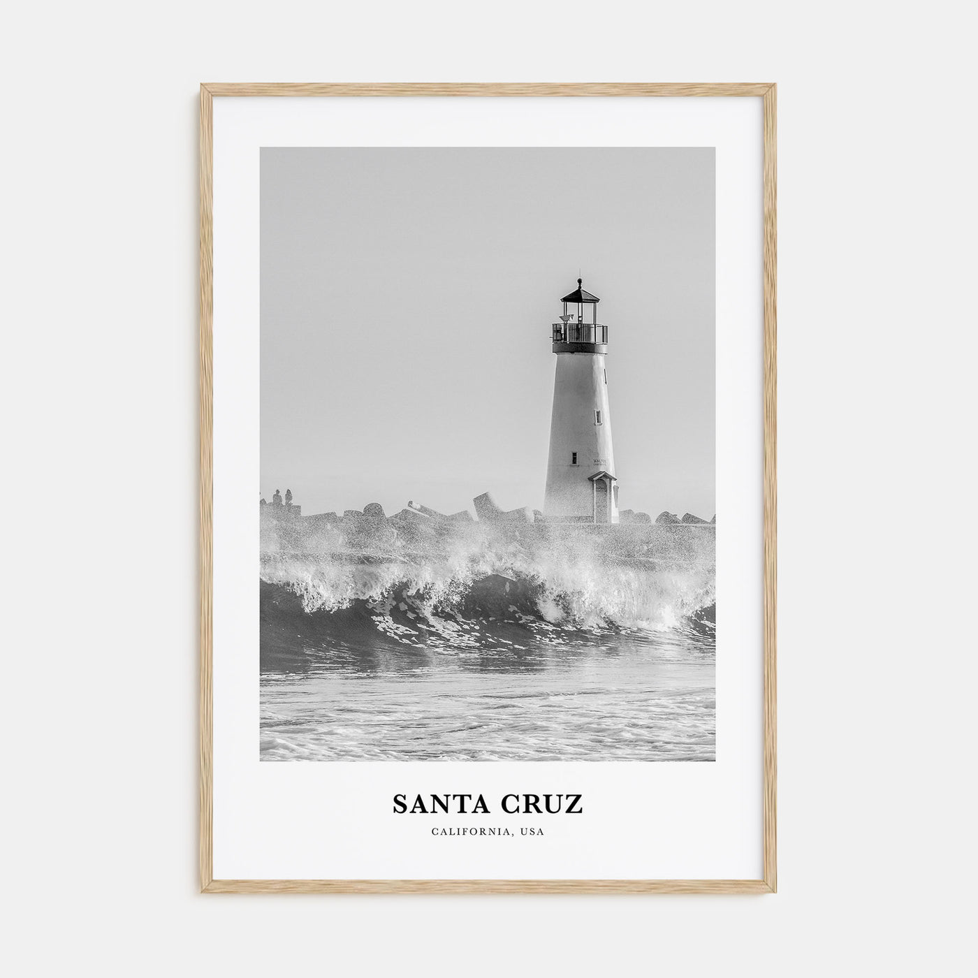 Santa Cruz Portrait B&W No 1 Poster