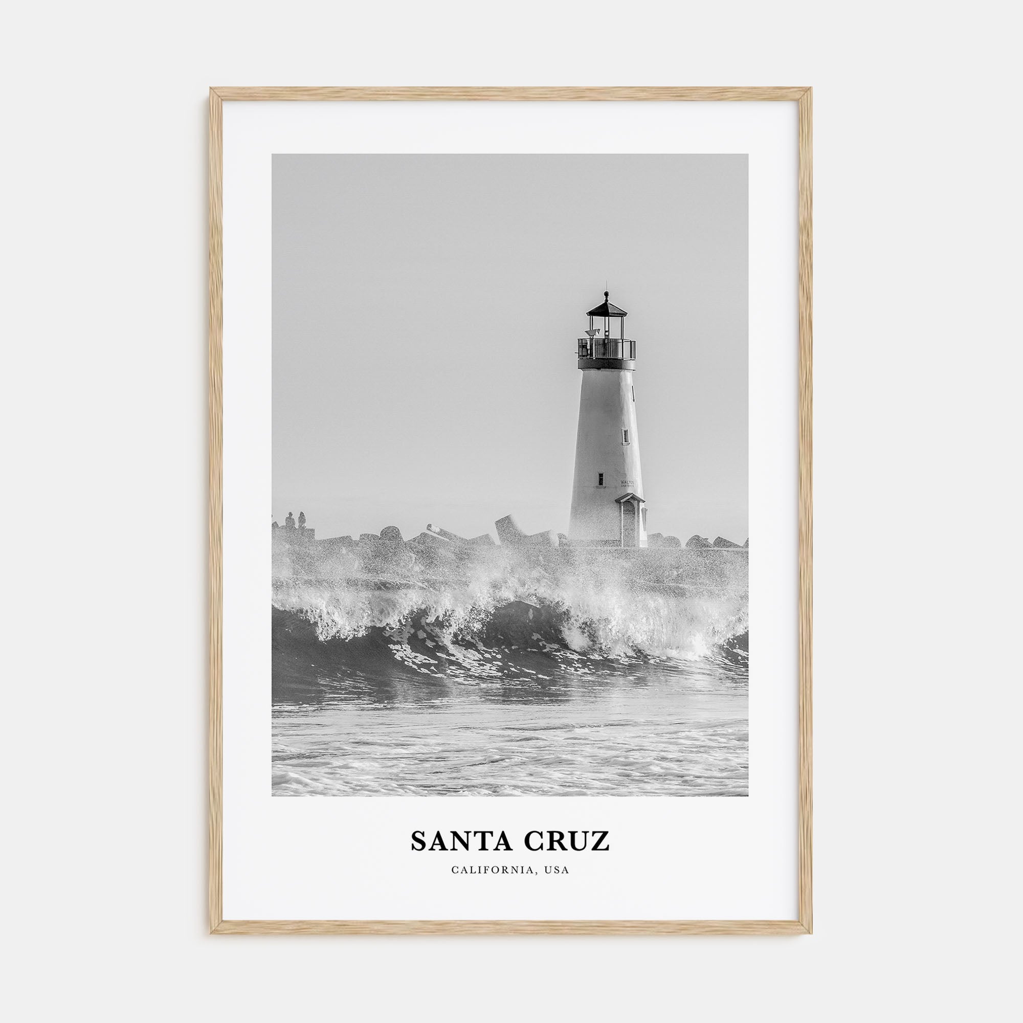 Santa Cruz Portrait B&W No 1 Poster
