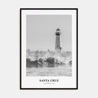 Santa Cruz Portrait B&W No 1 Poster