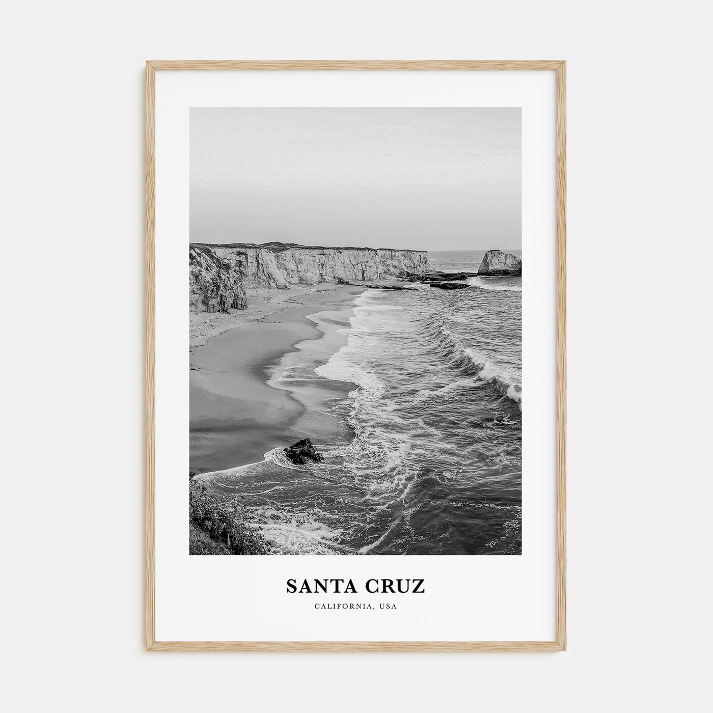 Santa Cruz Portrait B&W No 3 Poster