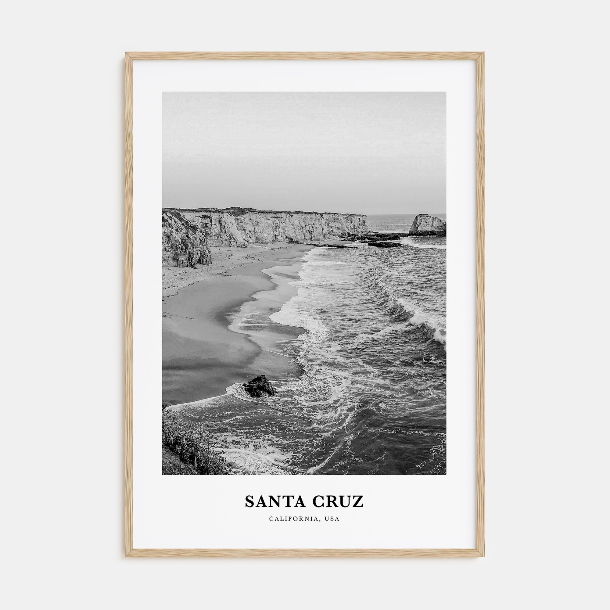 Santa Cruz Portrait B&W No 3 Poster