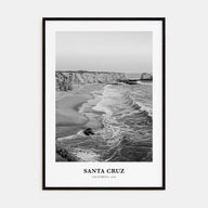 Santa Cruz Portrait B&W No 3 Poster