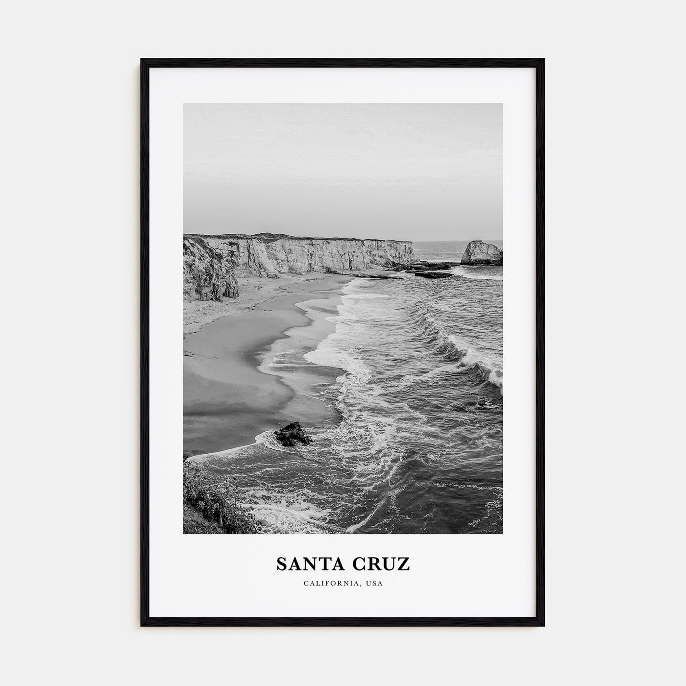 Santa Cruz Portrait B&W No 3 Poster