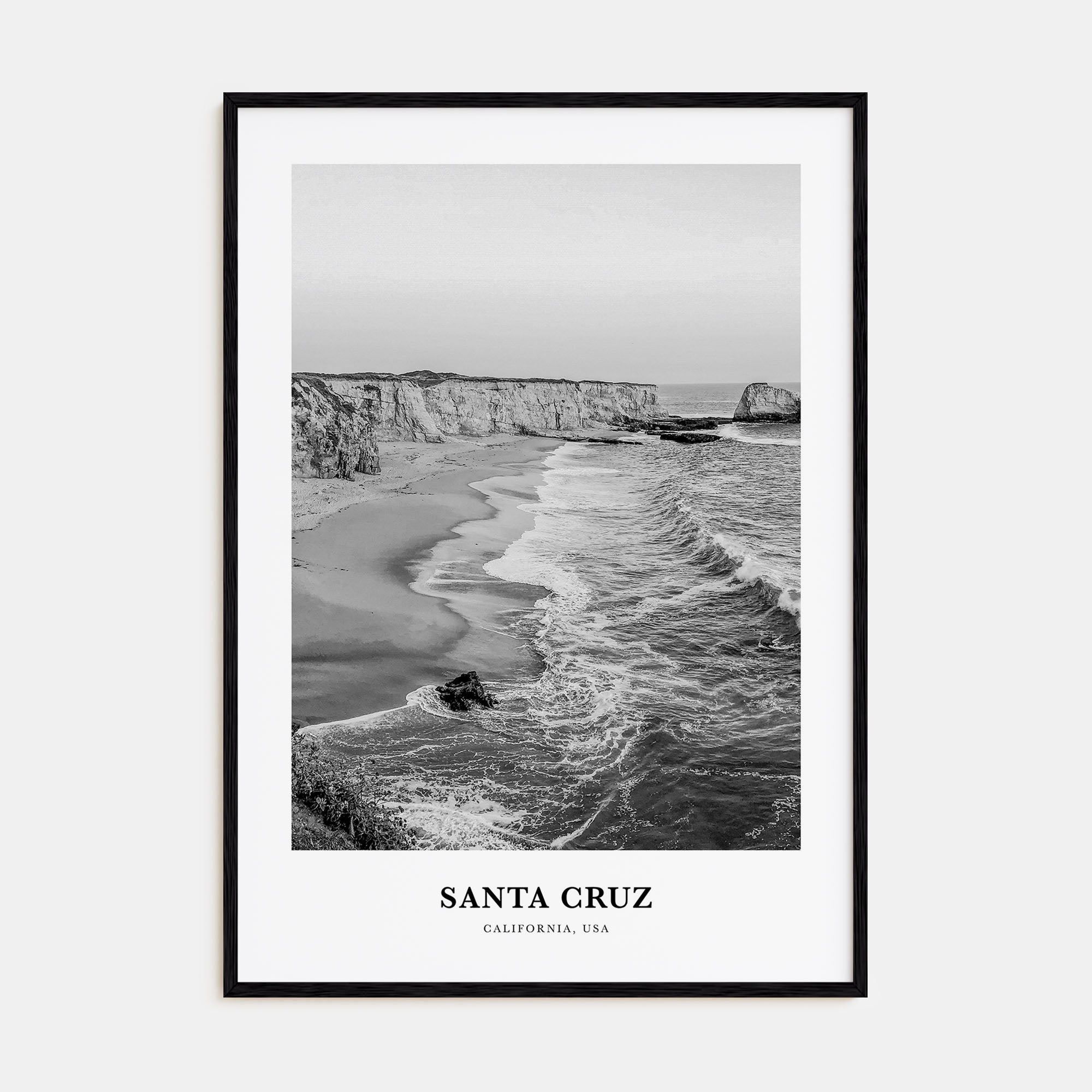 Santa Cruz Portrait B&W No 3 Poster