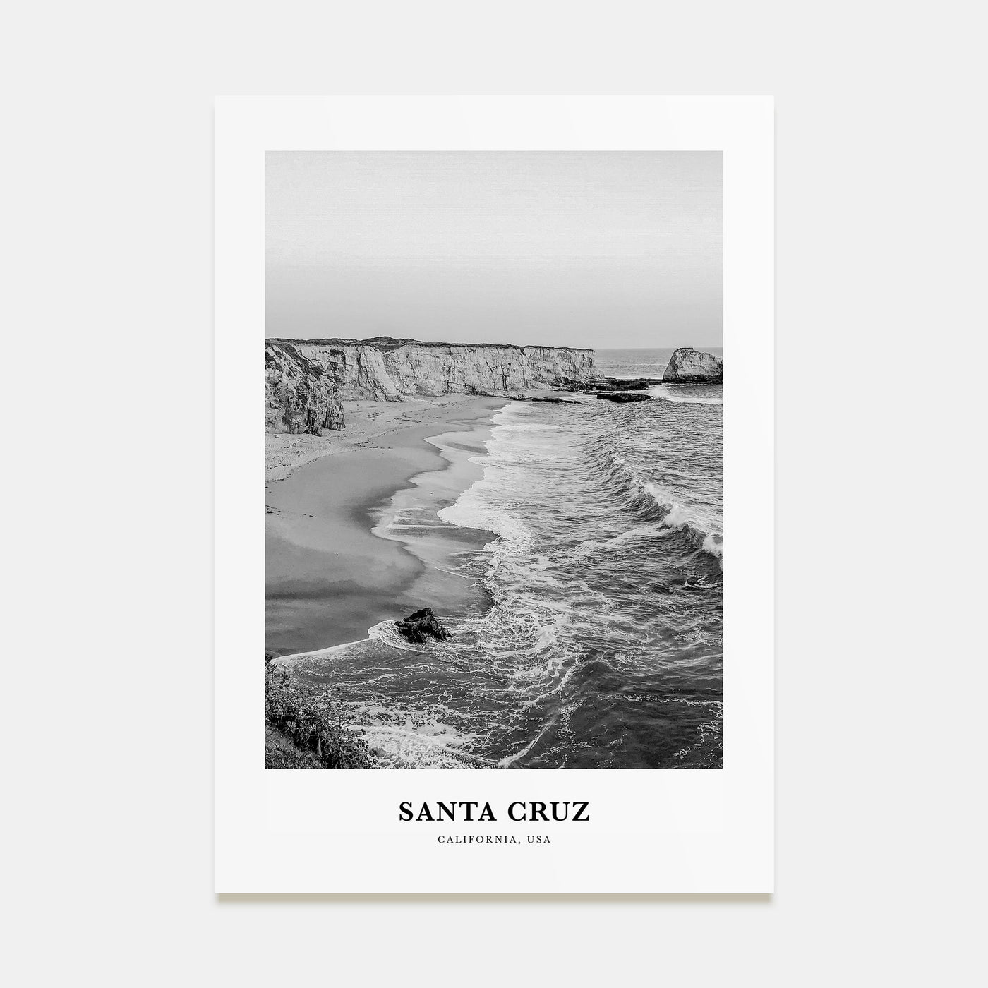 Santa Cruz Portrait B&W No 3 Poster