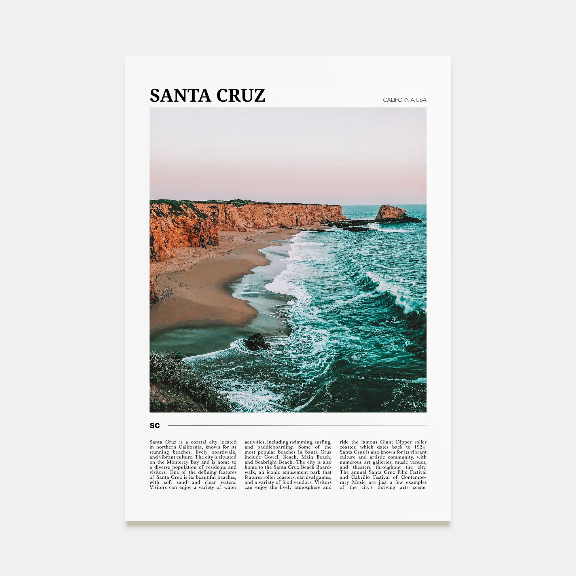 Santa Cruz Travel Color No 1 Poster