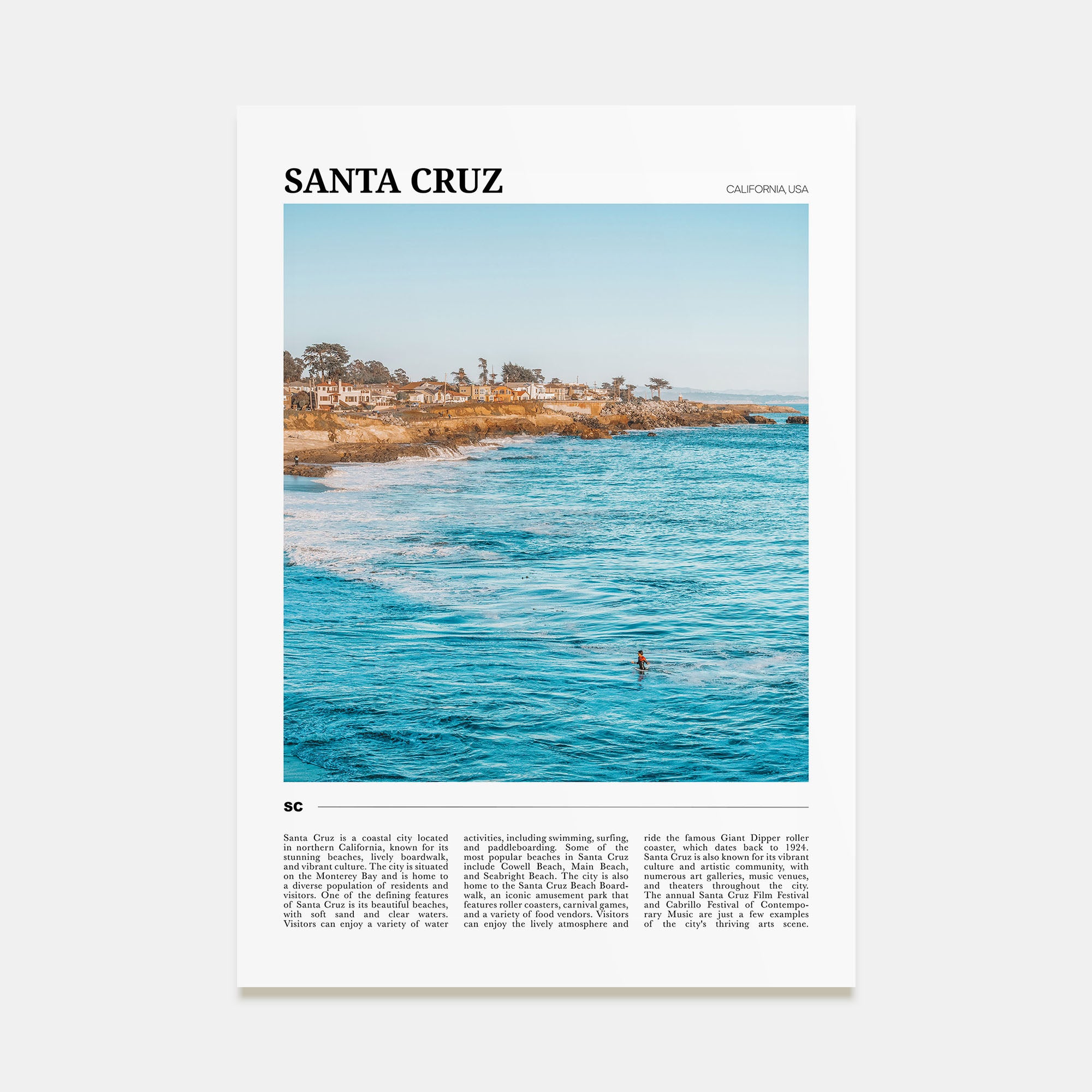 Santa Cruz Travel Color No 3 Poster