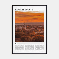 Santa Fe County Travel Color Poster