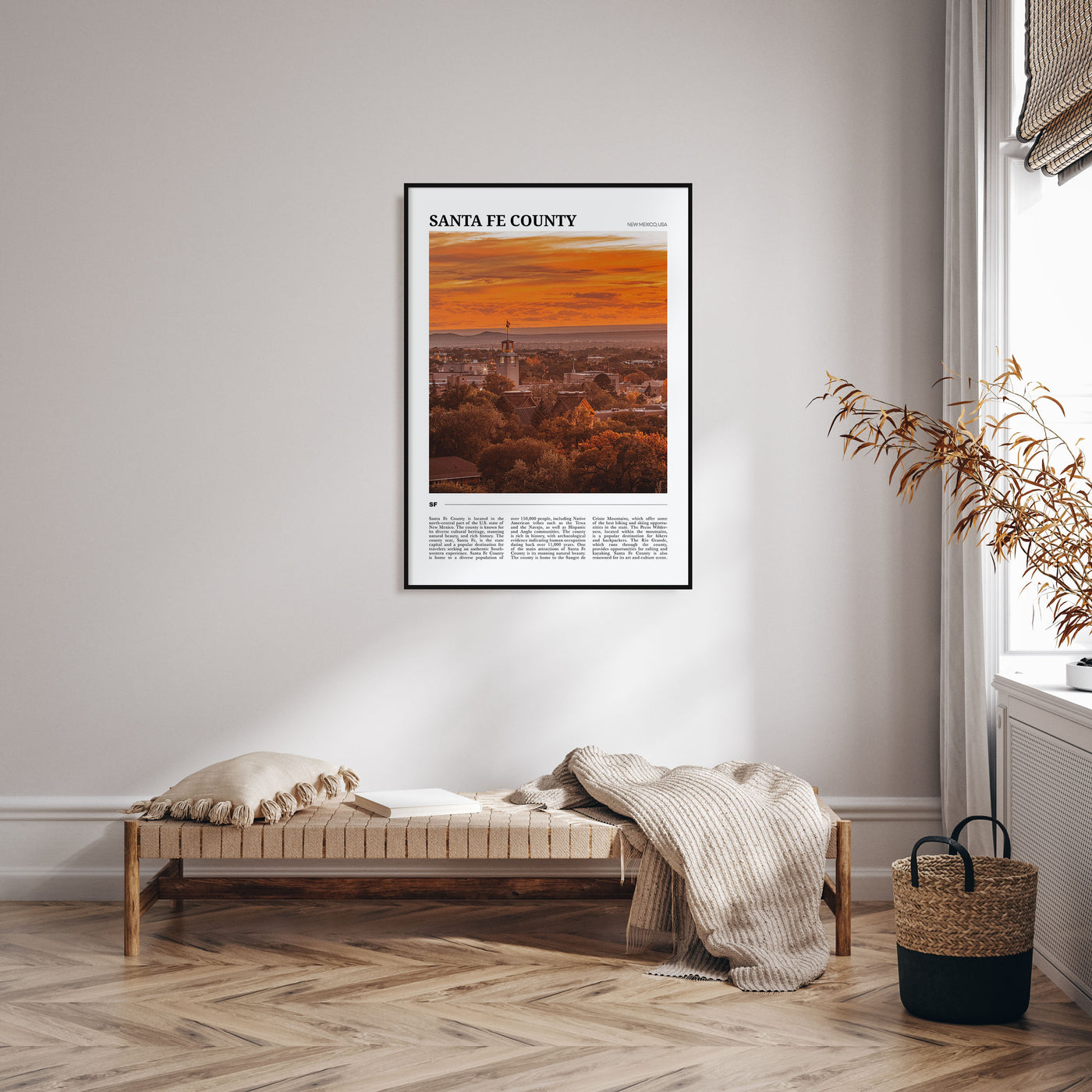 Santa Fe County Travel Color Poster