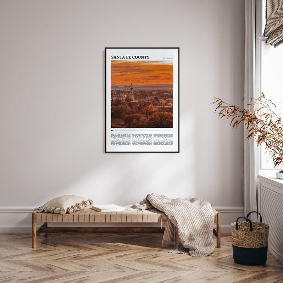 Santa Fe County Travel Color Poster