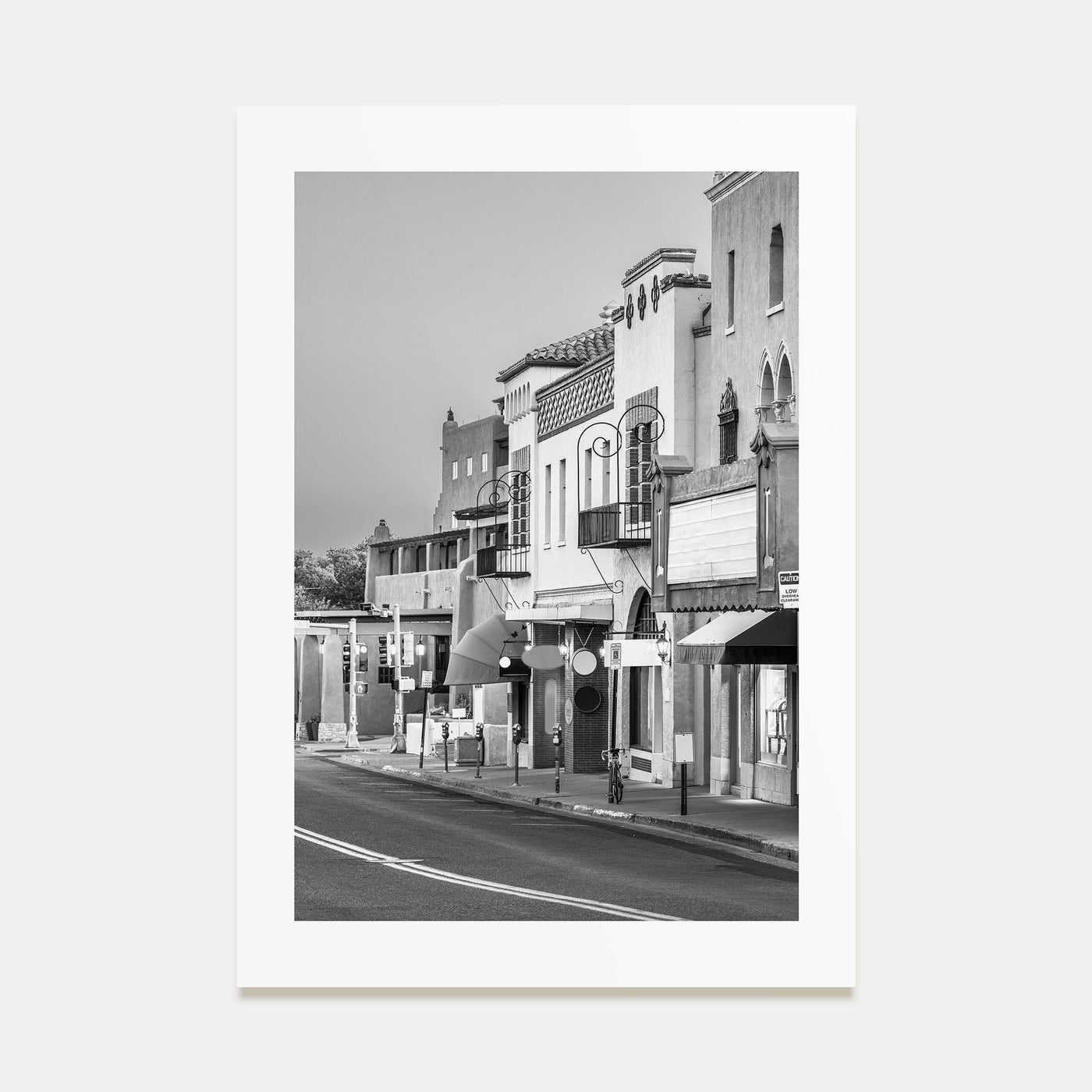 Santa Fe Photo B&W Poster