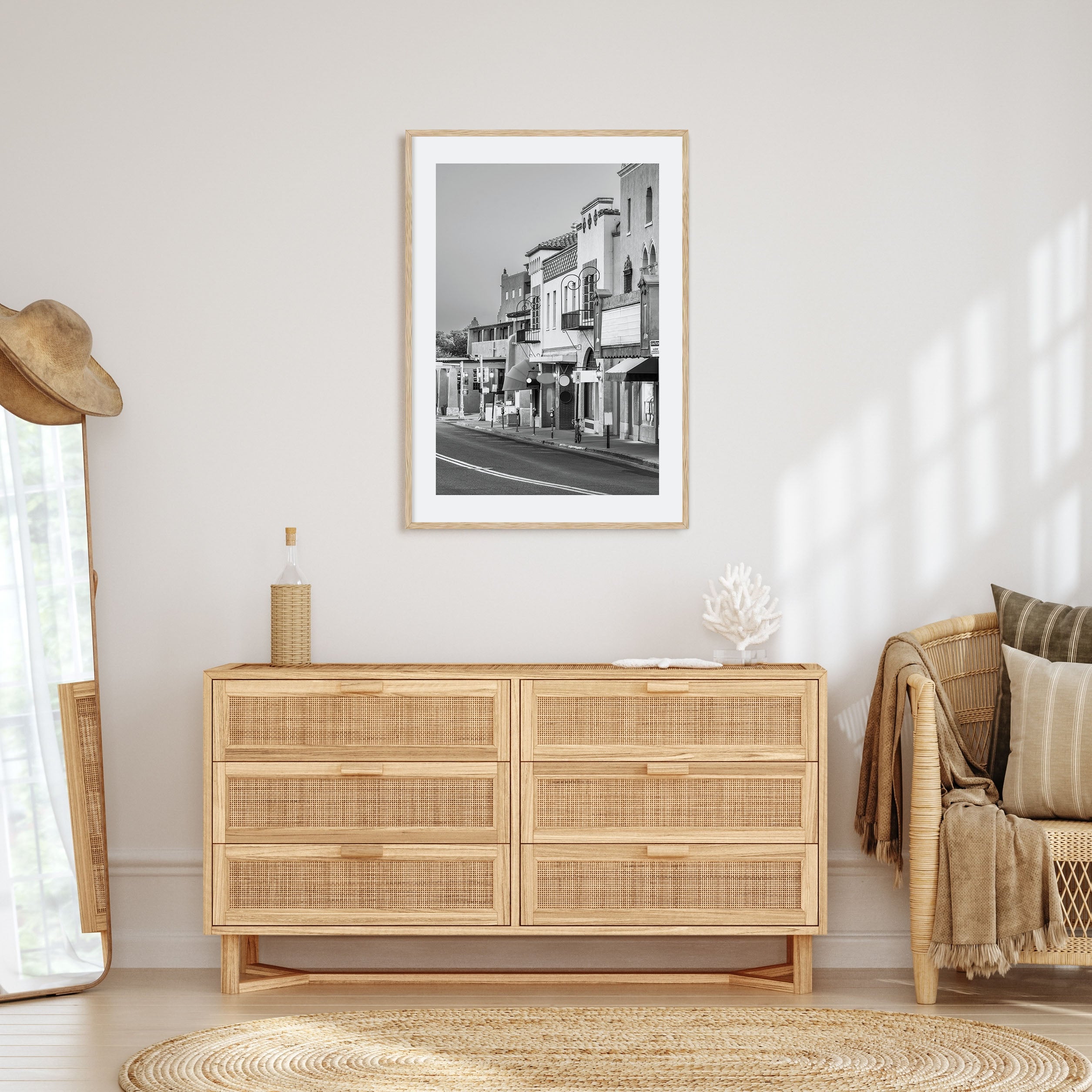 Santa Fe Photo B&W Poster