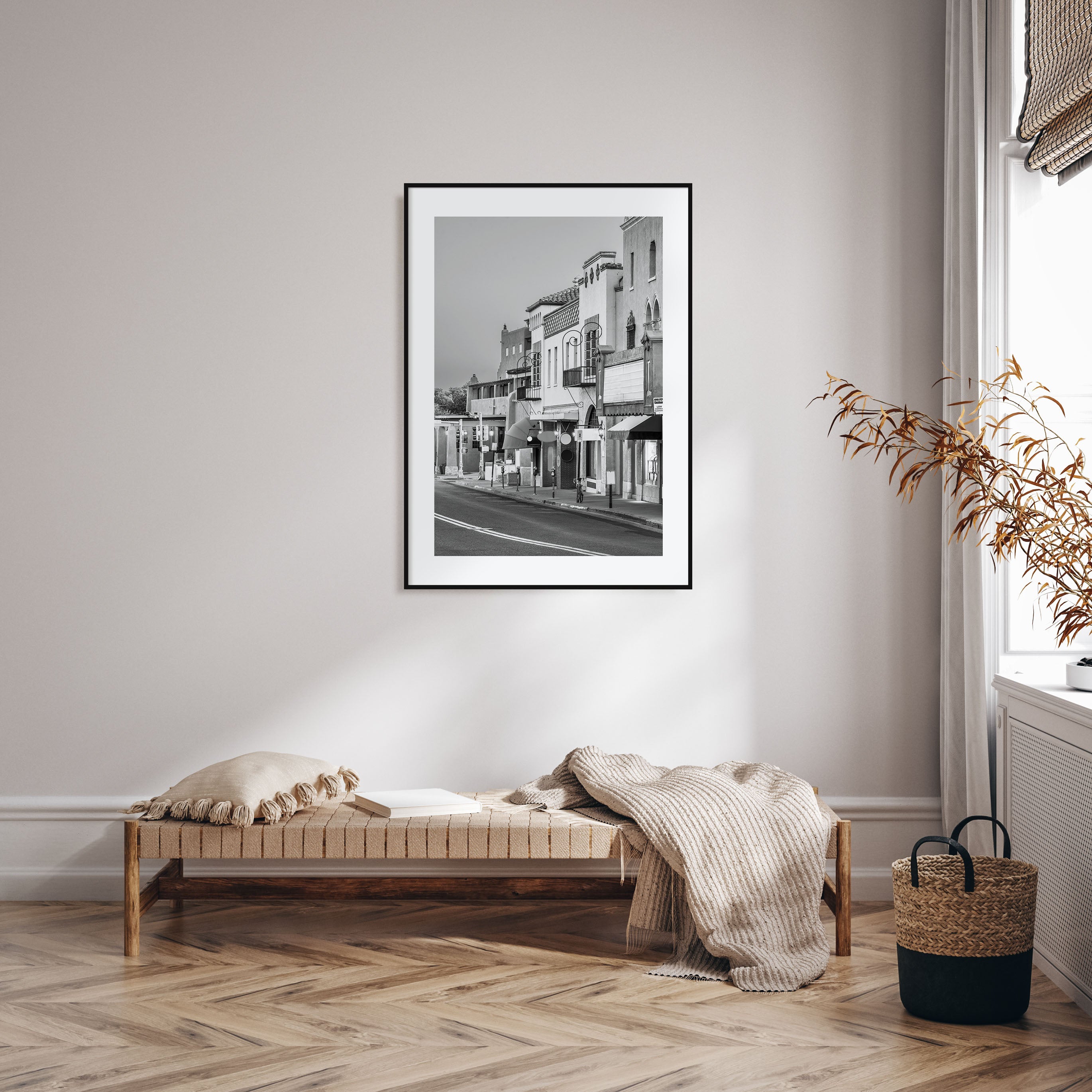 Santa Fe Photo B&W Poster