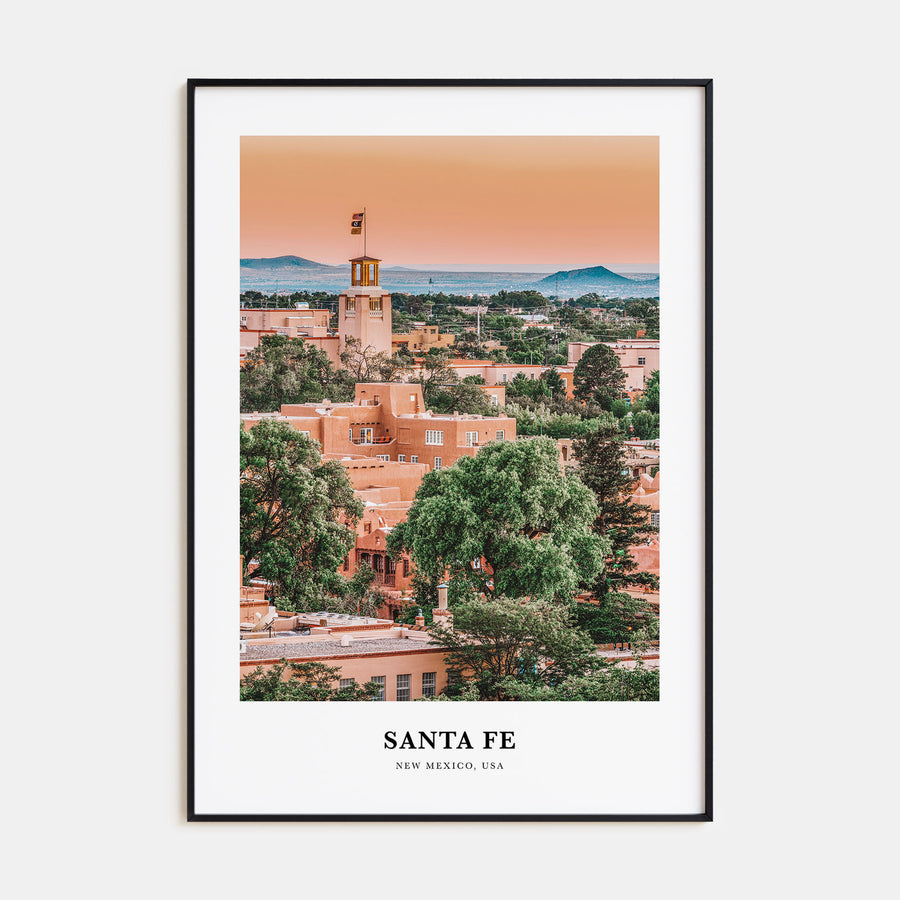 Santa Fe Portrait Color Poster