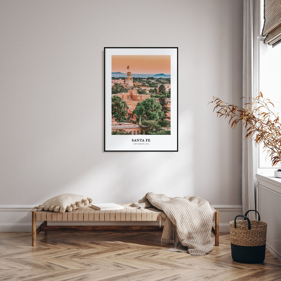 Santa Fe Portrait Color Poster