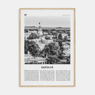 Santa Fe Travel B&W Poster