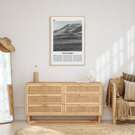 Santa Maria Travel B&W Poster