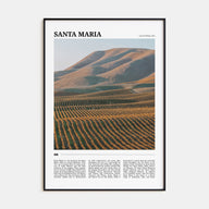 Santa Maria Travel Color Poster
