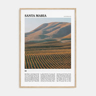 Santa Maria Travel Color Poster
