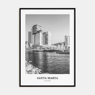 Santa Marta Portrait B&W Poster