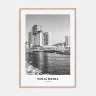 Santa Marta Portrait B&W Poster