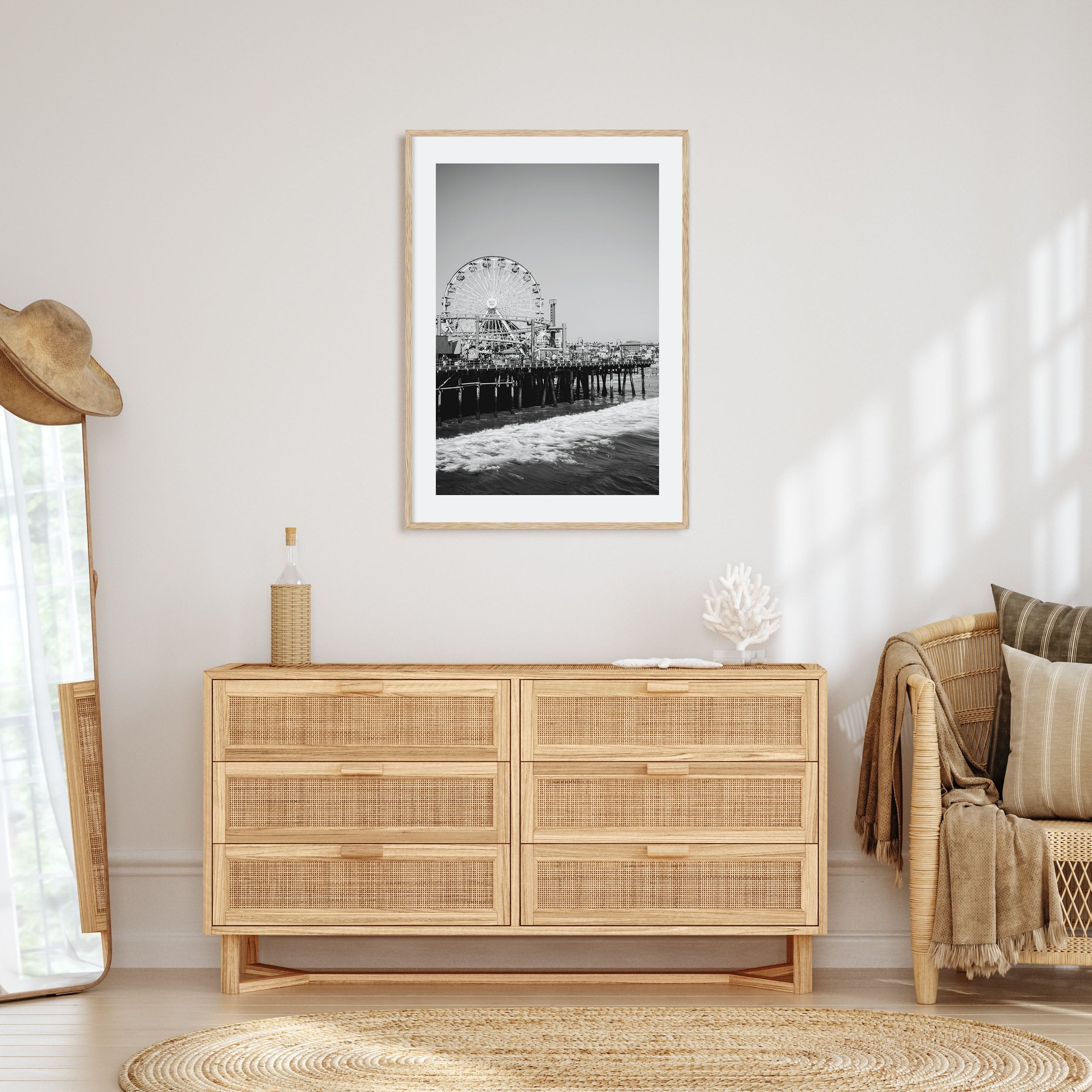 Santa Monica Photo B&W No 2 Poster
