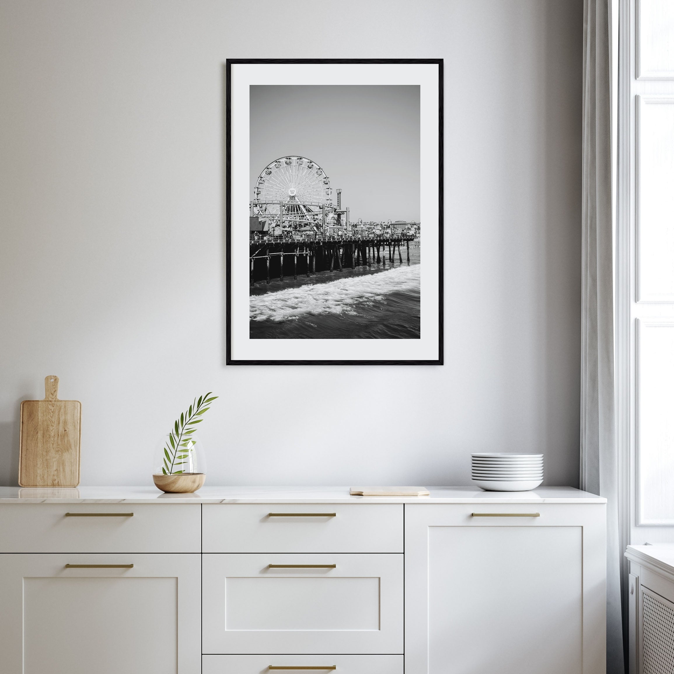Santa Monica Photo B&W No 2 Poster